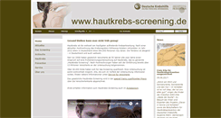 Desktop Screenshot of hautkrebs-screening.de