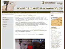 Tablet Screenshot of hautkrebs-screening.de